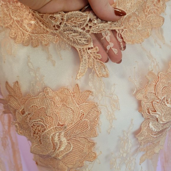 Parvenue Baby Pink Lace Dress - Picture 4 of 7